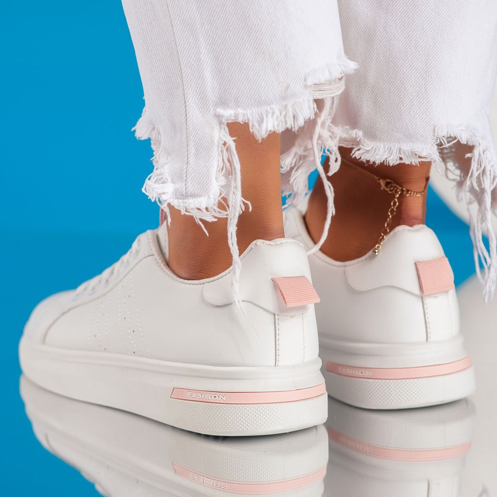 Дамски спортни обувки Serenity Бяло / Розово #9249