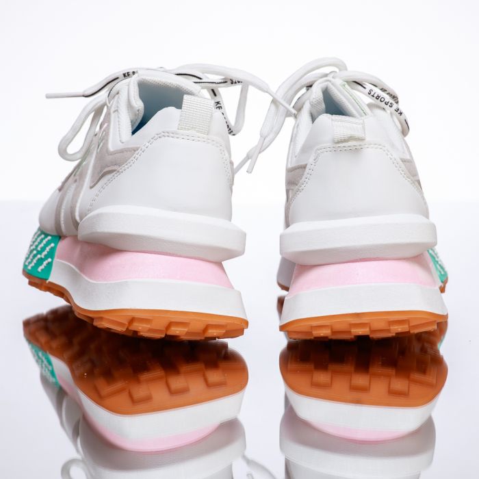 Дамски спортни обувки Jason Бяло/Розово #13412