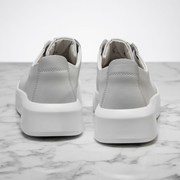 Дамски спортни обувки Изработени от естествена кожа Luna Бяло #13897