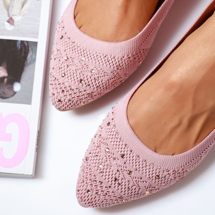 Обувки за балеринки Sibel Розово #13982
