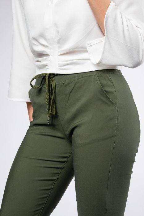 Pantaloni Casual Dama Arleth Khaki #A424