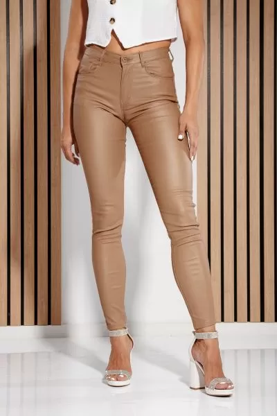  Női ökológiai bőr nadrág