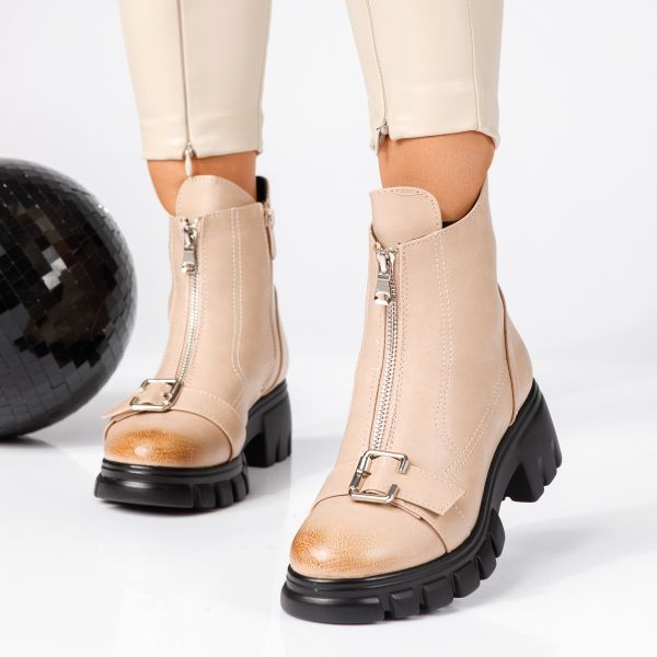 Amelia Bézs Női Csizma #17020