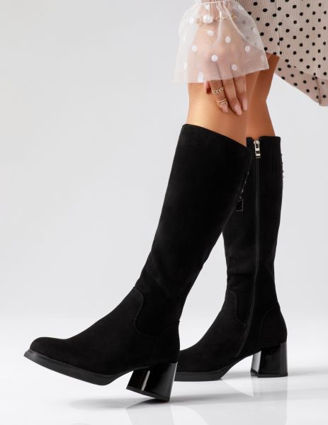 Olivia Fekete Női Rövid Csizma #17363