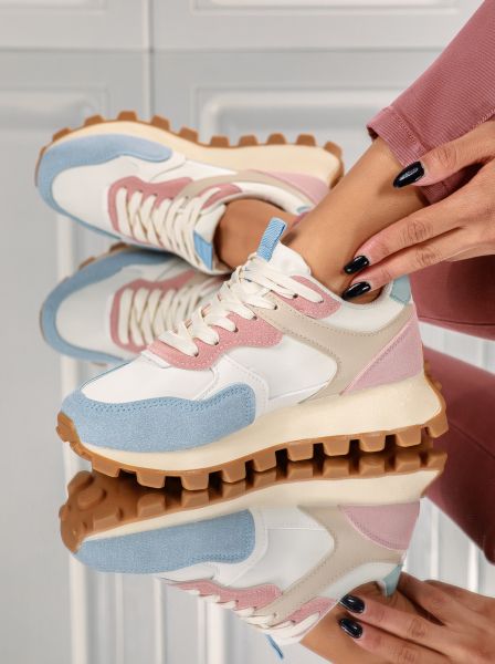 Emira Kék Női Sportcipő Ökológiai Bőrből #18217