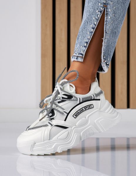 Quin Női Sportcipő Fehér Ökológiai Bőrből #18644