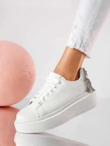 Everly Női Sportcipő Fehér Ökológiai Bőrből #19197