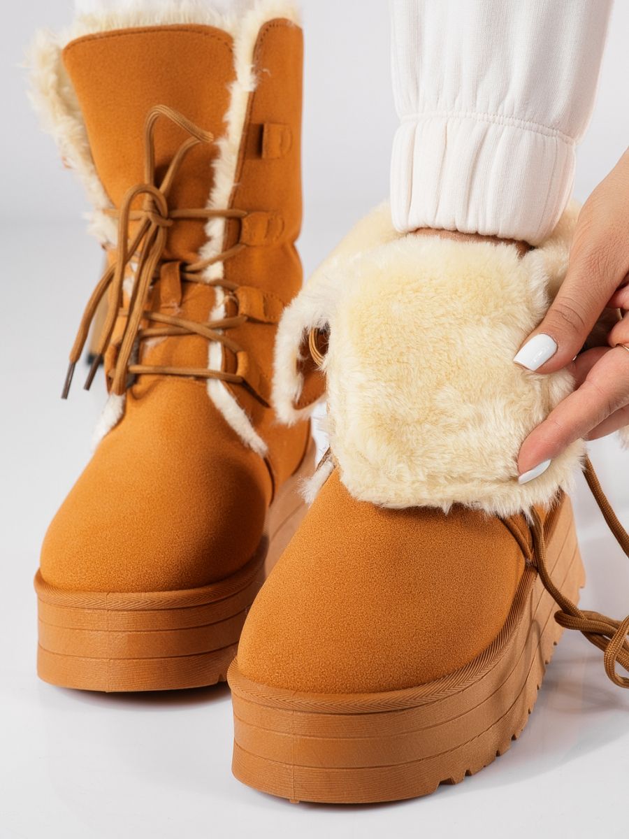 Agata Női Rövid Csizma Barna Ökológiai Velúr Bőrből #20243