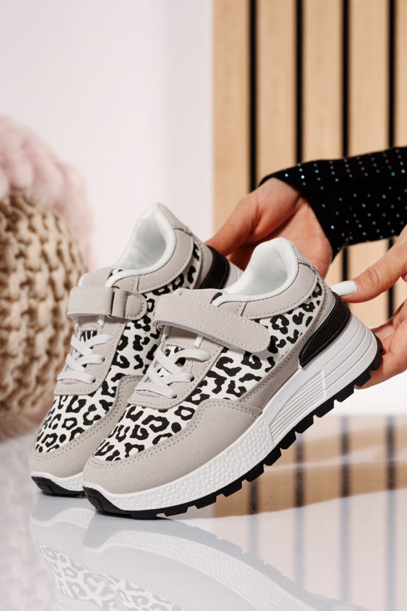 Kendra Gyerek Sportcipő Fehér Velúr Ökológiai Bőrből #21054