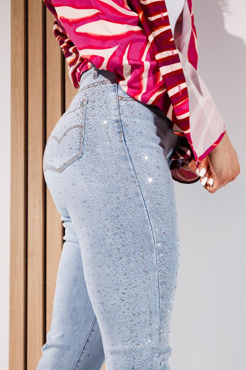 Női skinny farmer Yara kék #A899 