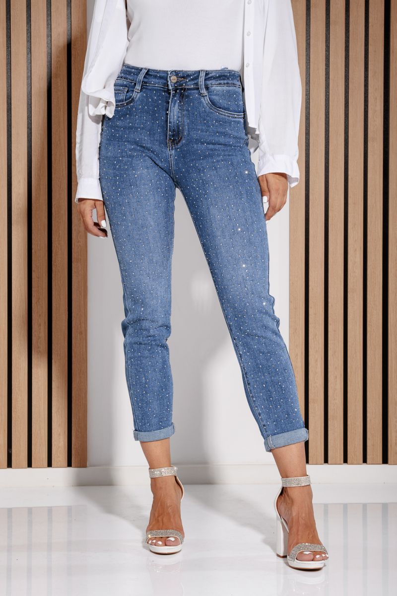 Női Push-Up Skinny Farmer Victoria Kék #A1184