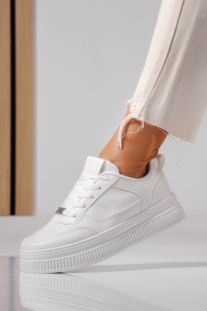 tornacipők női fehér TÓL ökológiai bőr Adela #22522