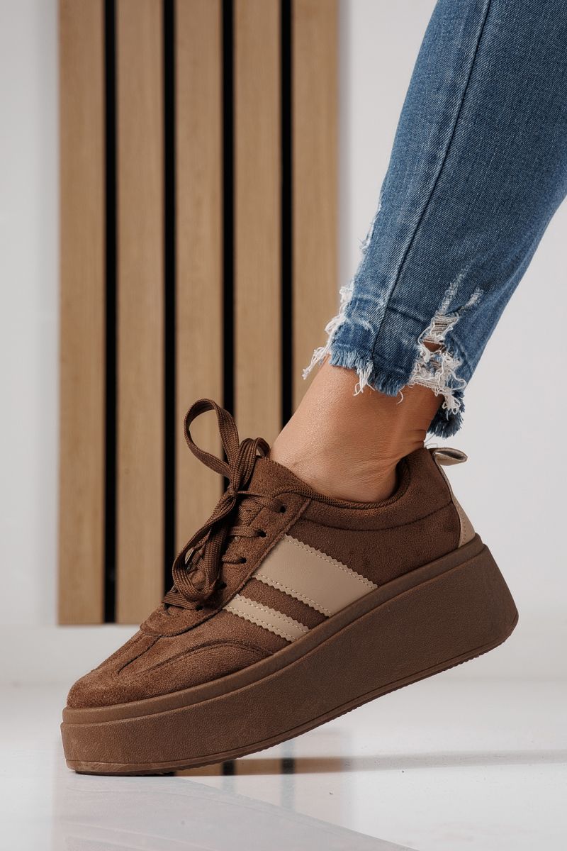 Adidasi dama maro din piele ecologica intoarsa Diana #24303