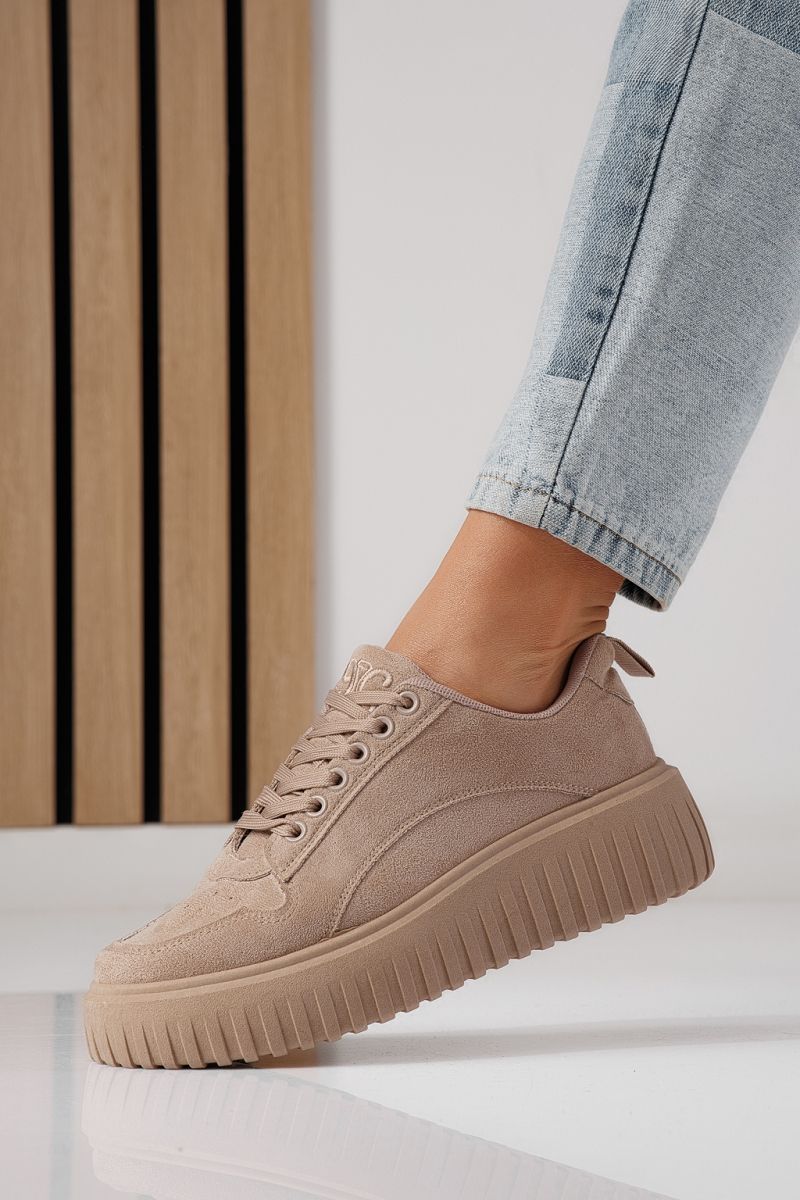 Adidasi dama khaki din piele ecologica Delia #24299