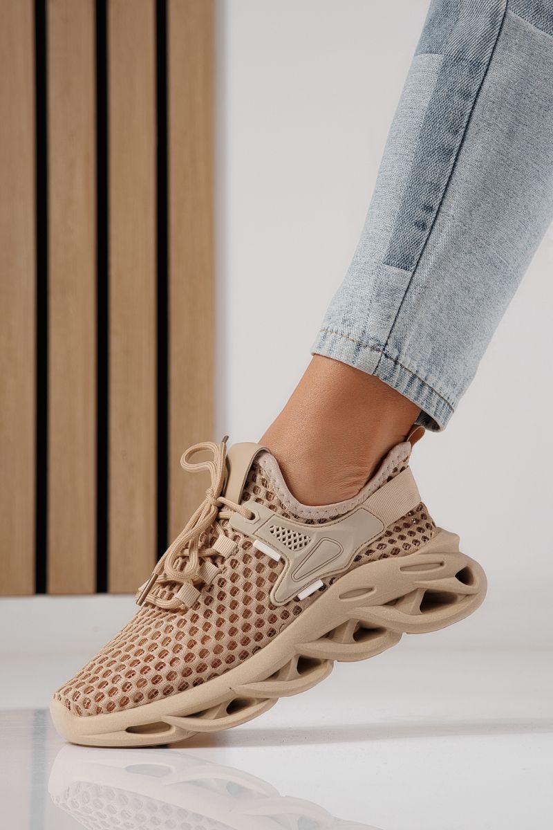 Adidasi dama negri din material textil Florentina #24311