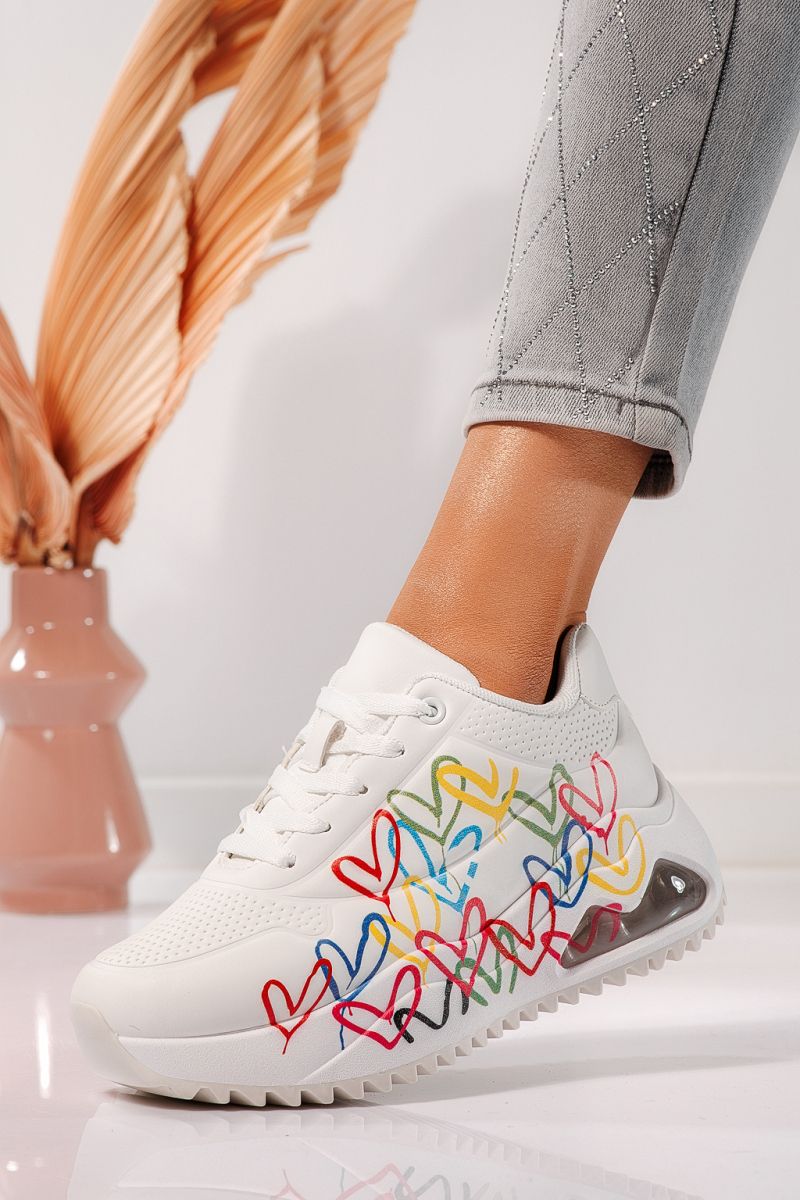 Női fehér tornacipő ökobőrből Audrey #24552