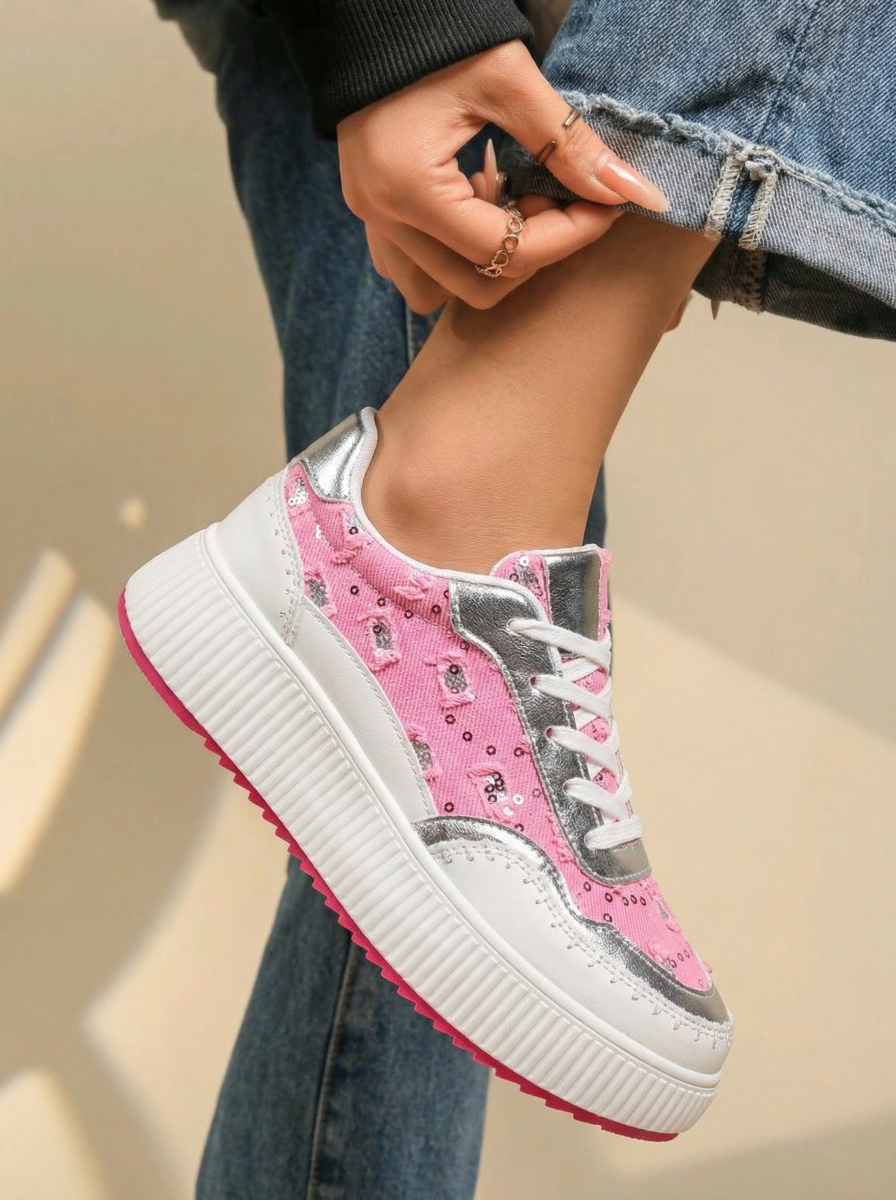 Mara Piros Női Sportcipő Ökológiai Bőrből #18123