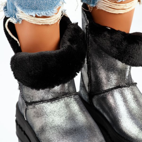 Női csizmá ezüst Adelyn #8655M