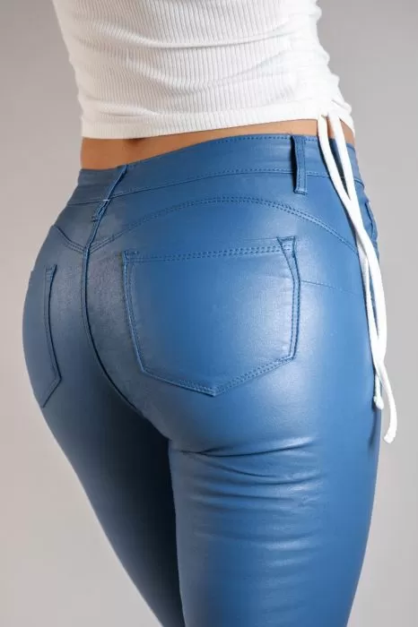 Pantaloni Cerati Dama Nora Bleumarin #A104