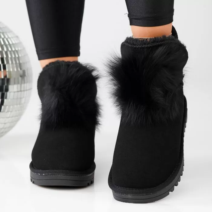 Cizme Scurte Dama Madison Negre #13135