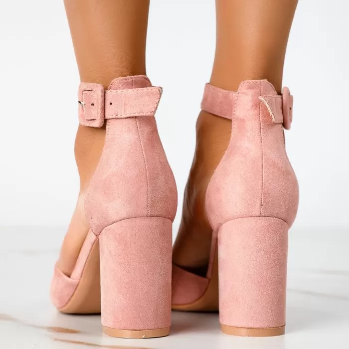 Pantofi Dama cu Toc Josie2 Roz #13319