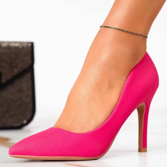 Pantofi Dama cu Toc Chase Fucsia #13351