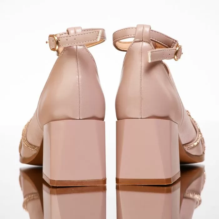 Botine Dama Rose Bej #13512