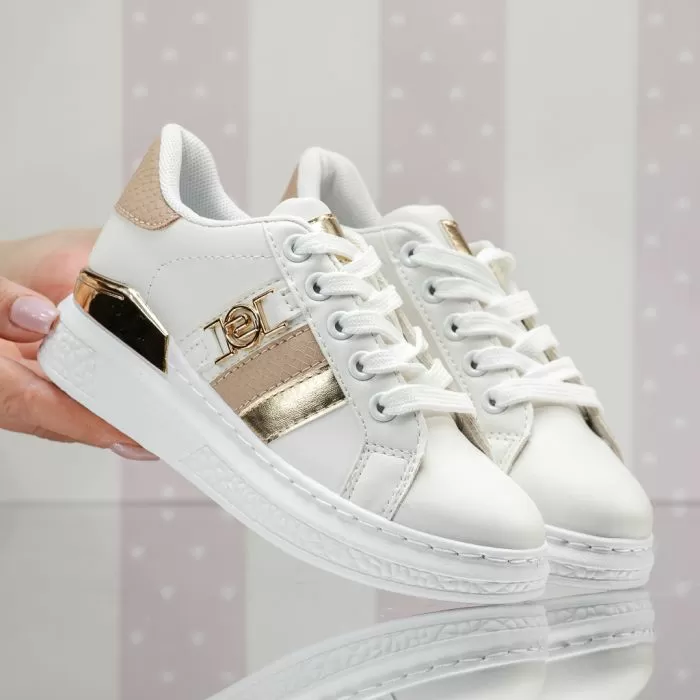 Adidasi Copii Boston Albi #13805