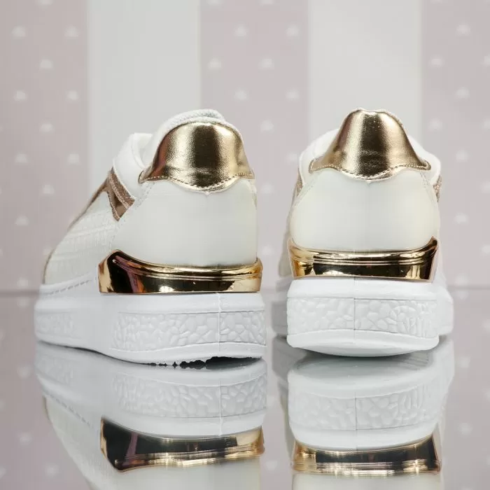 Adidasi Copii Dallas Albi #13820