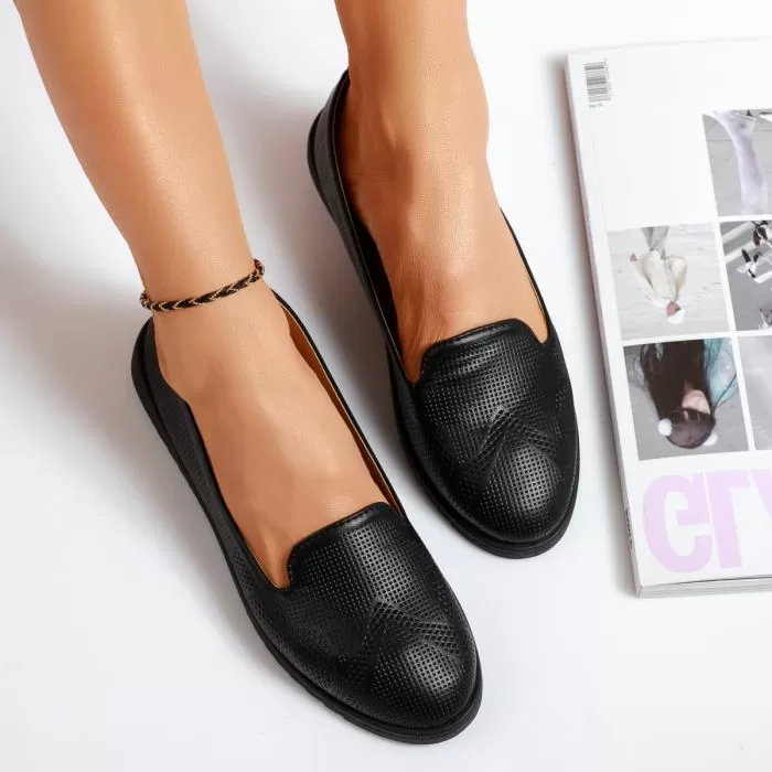 Akara Női Fekete Balerina Cipő #13962