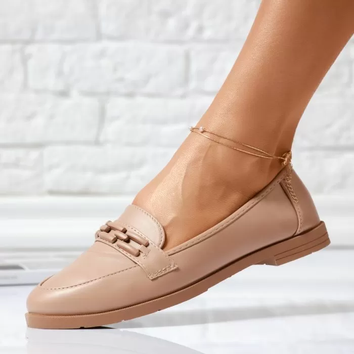 Hecuba Női Bézs Balerina Cipő #14028