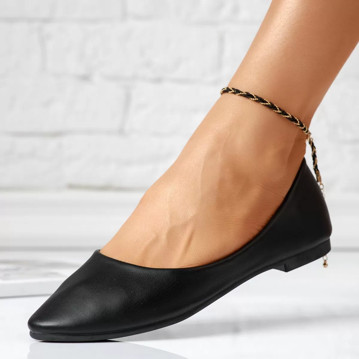 Barbara Női Fekete Balerina Cipő #14055