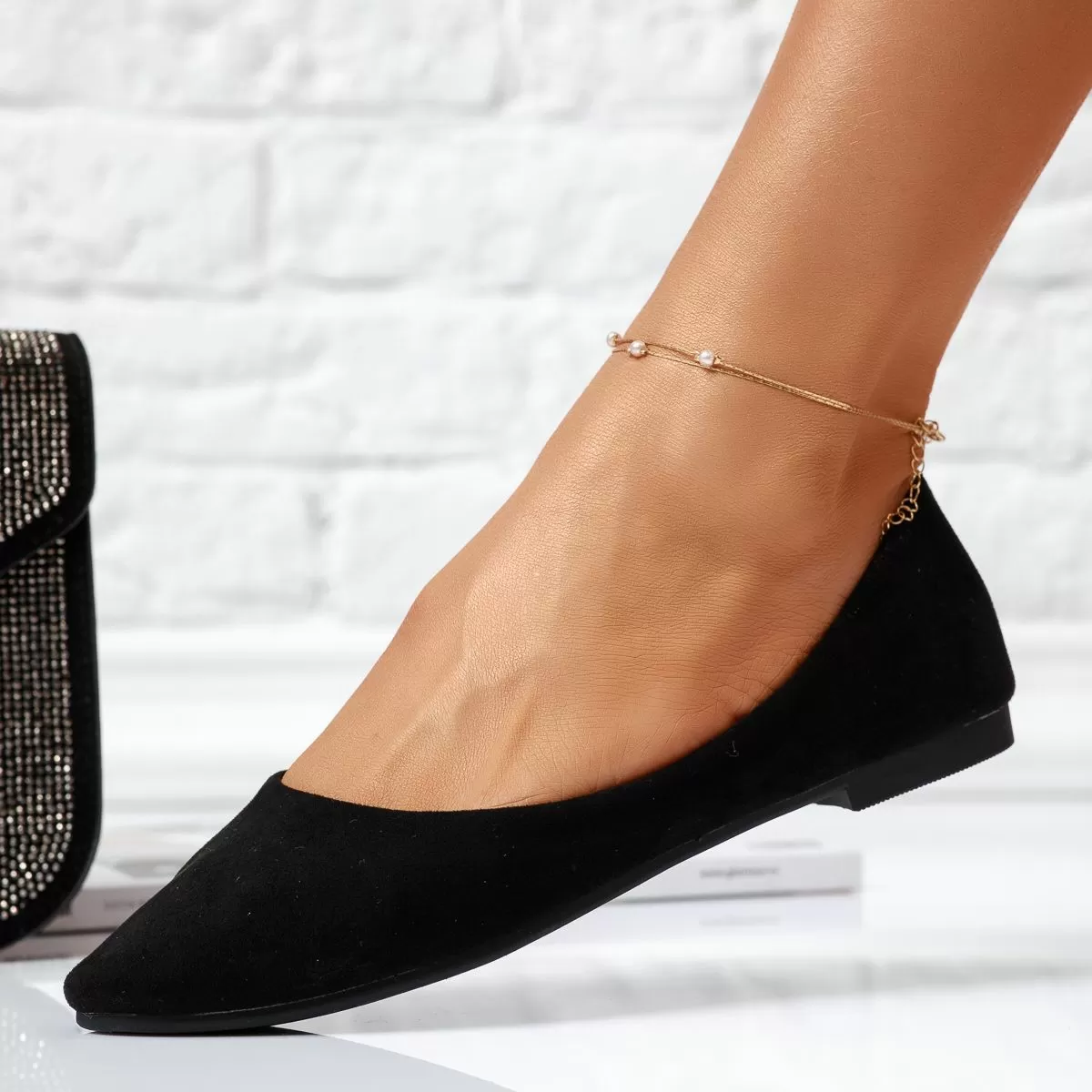 Anastasia Női Fekete Balerina Cipő #14059