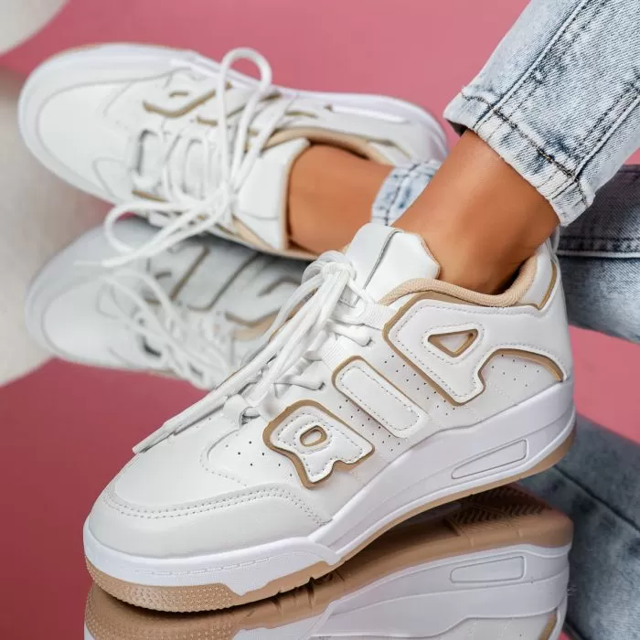 Adidasi Unisex True3 Albi/Khaki #14144