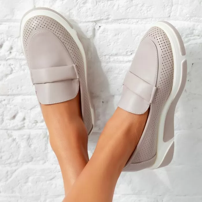 Pantofi Casual Dama Liam Gri #14329