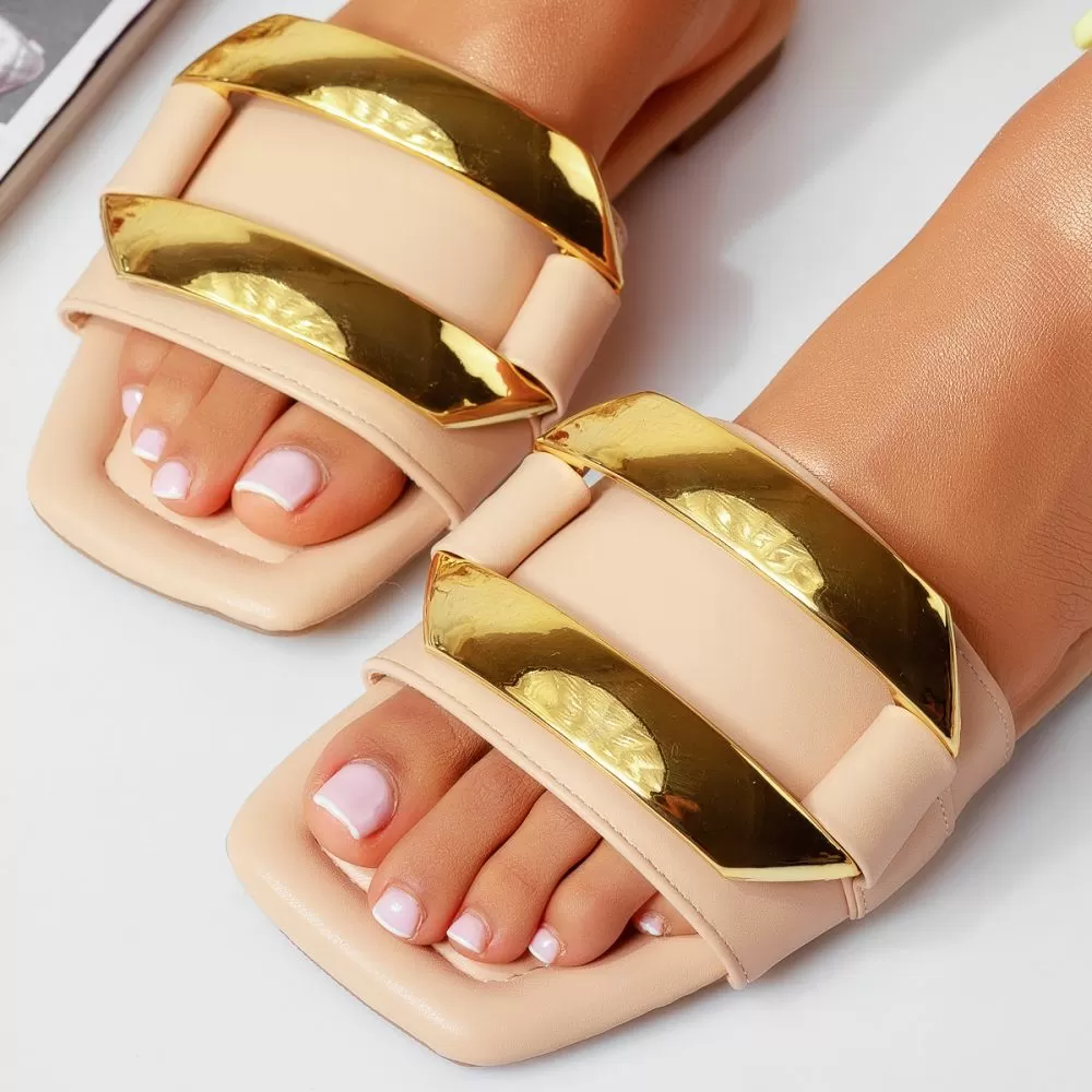 Snow Khaki Női Papucs #15323