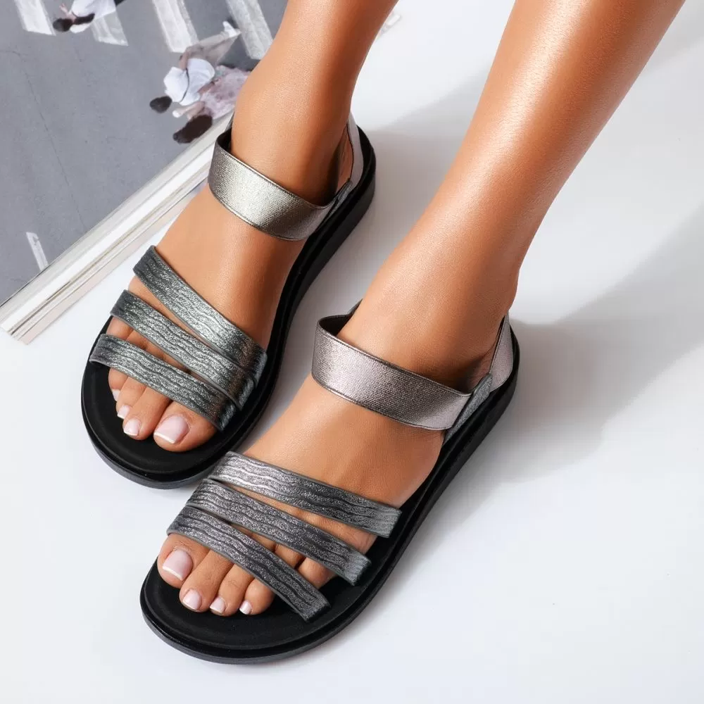 Sandale Dama Talpa Joasa Luxury Gri #15650