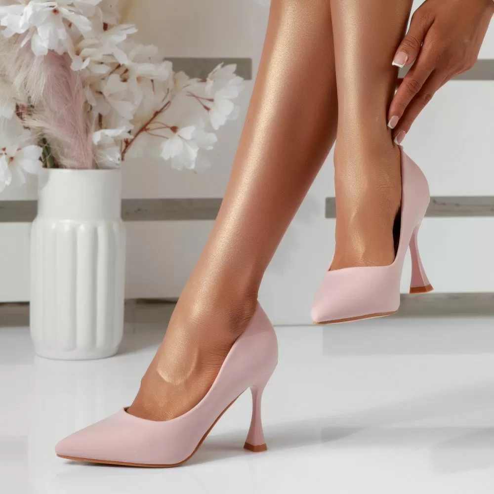 Pantofi Dama cu Toc Jane3 Roz #16651