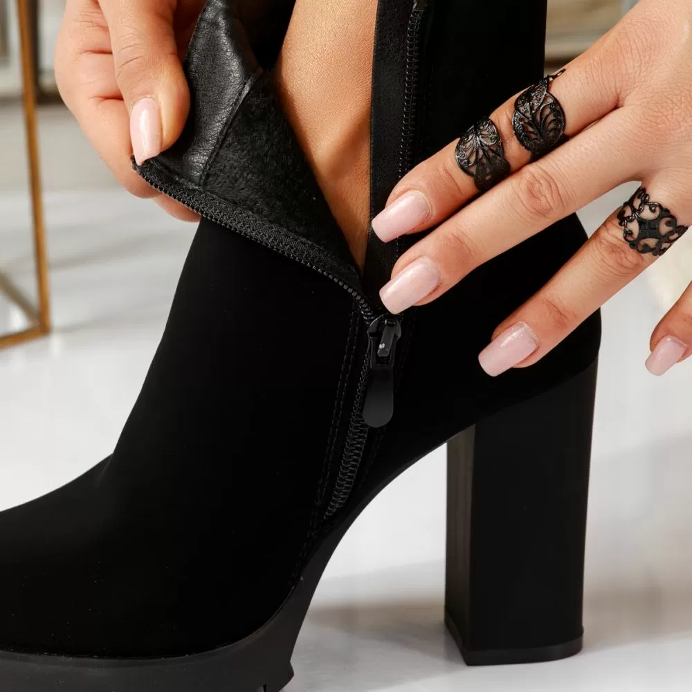 Botine Dama Audrey Negre #16983