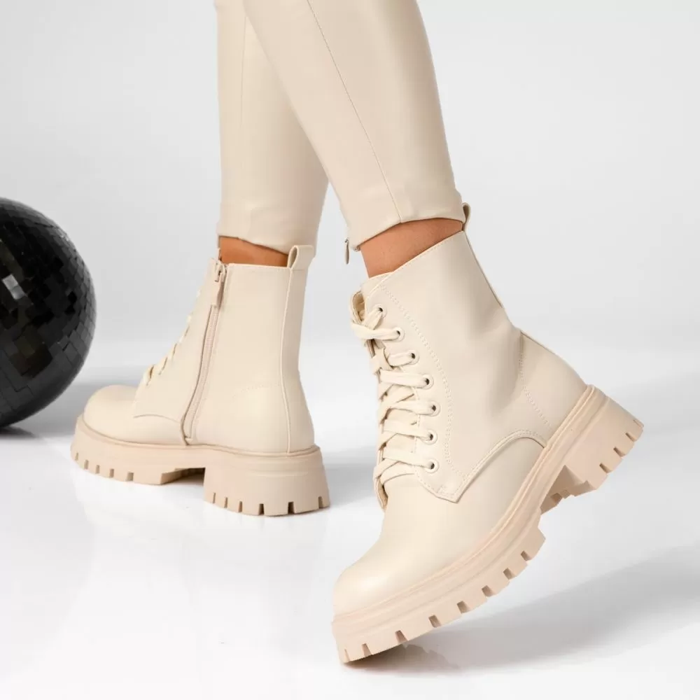 Scarlet Bézs Női Csizma #17067