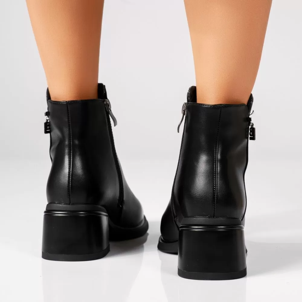 Botine Dama îmblanite Zia Negre #17507