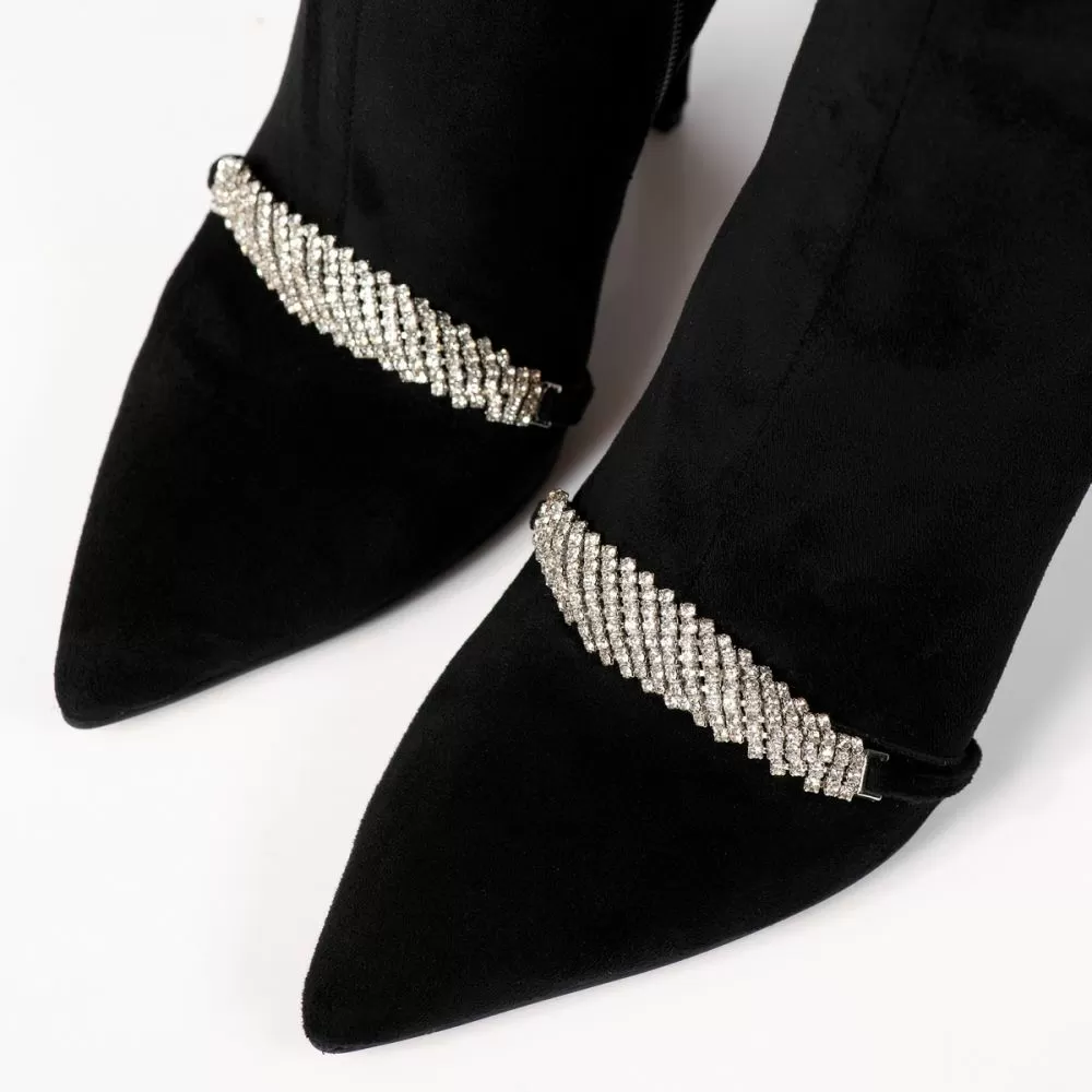 Botine Dama îmblanite Blake Negre #17513