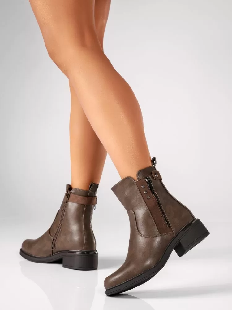 Női Adeline Boots Khaki #17626