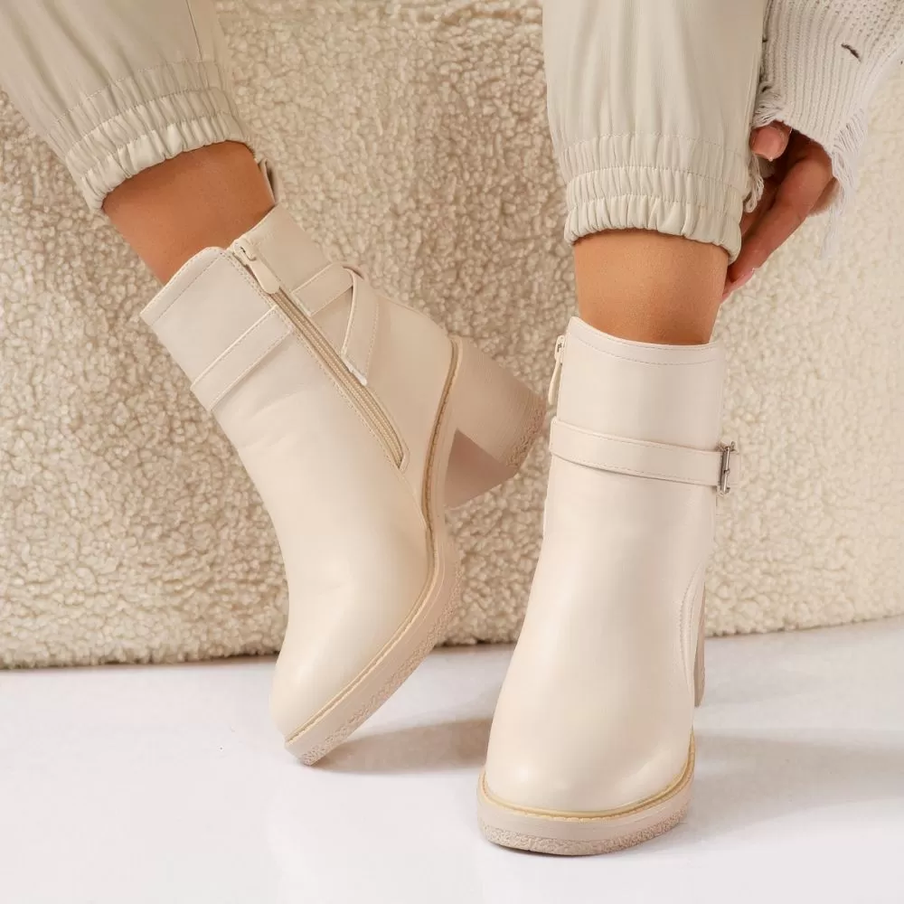 Botine Dama îmblanite Andrea Bej #17701