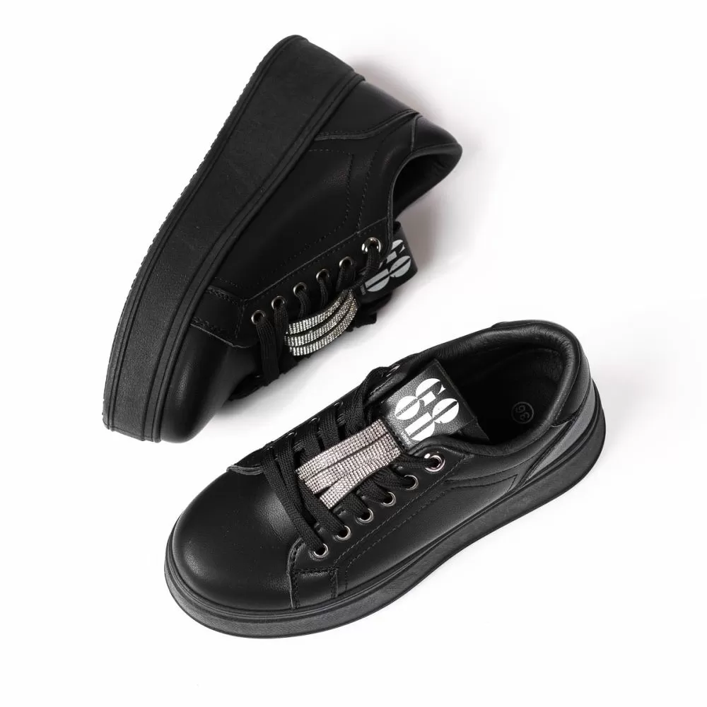 Adidasi dama negri din piele ecologica Callie #18432