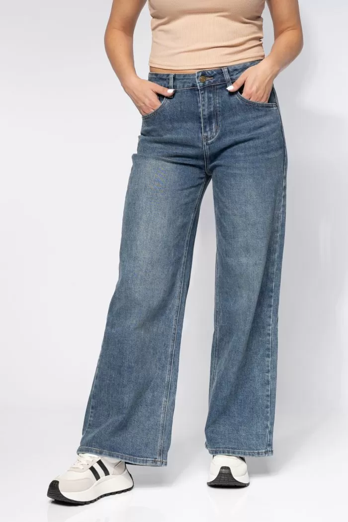 Larisa Kék Női Regular Fit Farmer #A646