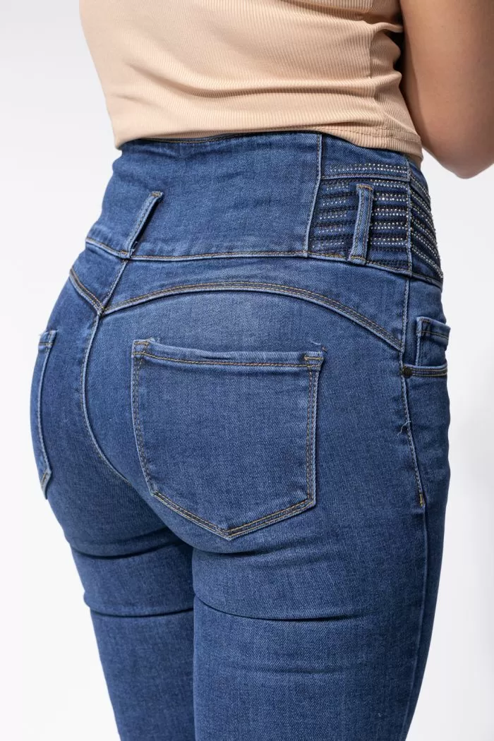 Victoria Kék Női Skinny Farmer PushUppal #A658