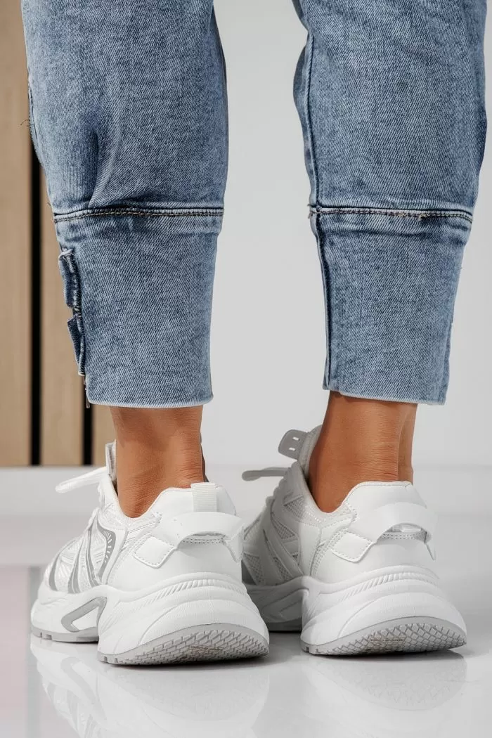 Flori Női Sportcipő Fehér Textil Anyagból #20750