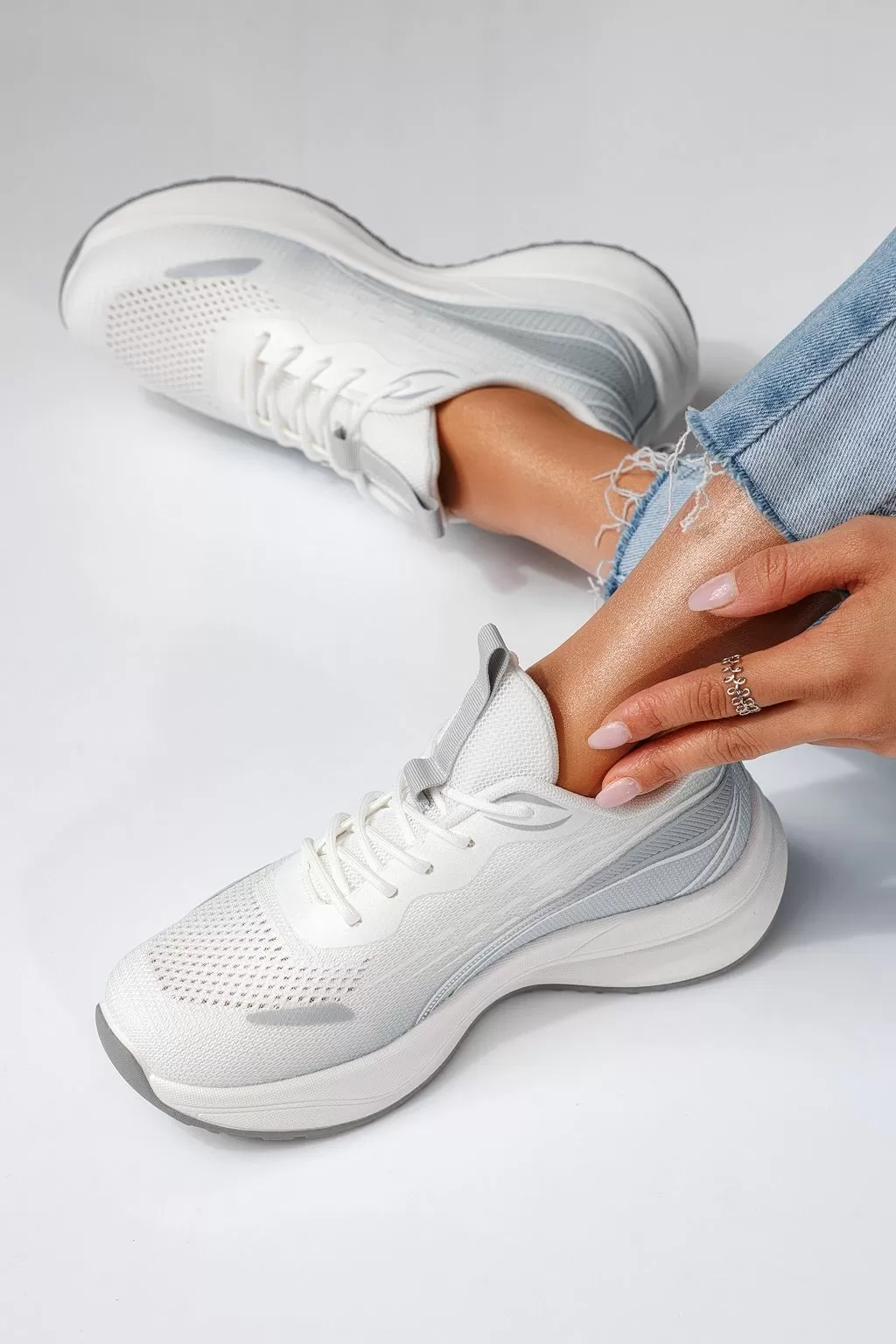 Gala Női Sportcipő Szürke Textil Anyagból #20753