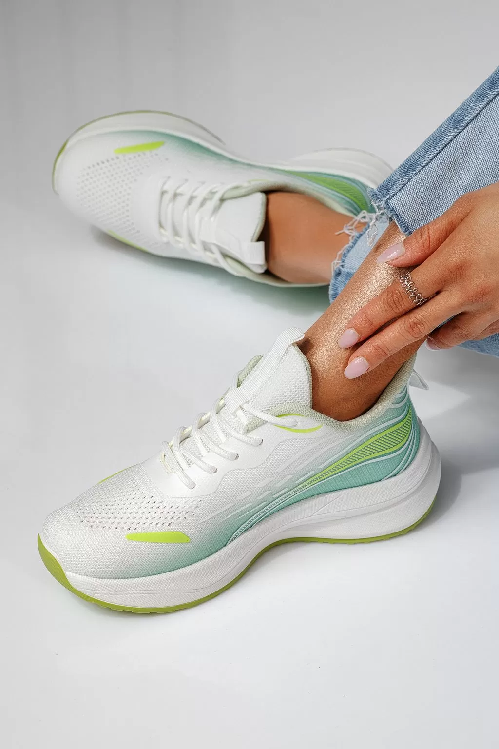 Gala Női Sportcipő Zöld Textil Anyagból #20755